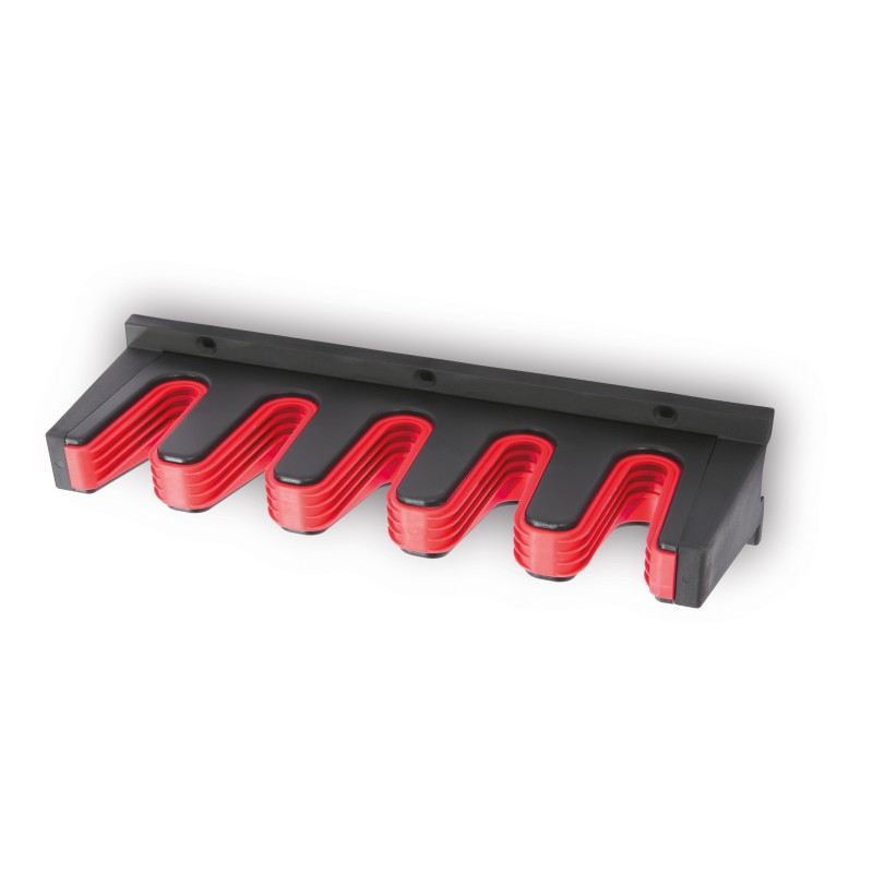 Supporti Ganci per Attrezzi da Garage Officina | 9,8x31x7 cm | Portata 7 Kg | Nero | in Plastica